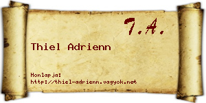 Thiel Adrienn névjegykártya